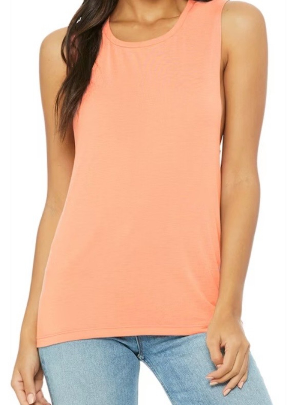 Bella Canvas sunset color Crew Neck Tank Top blank tank top
